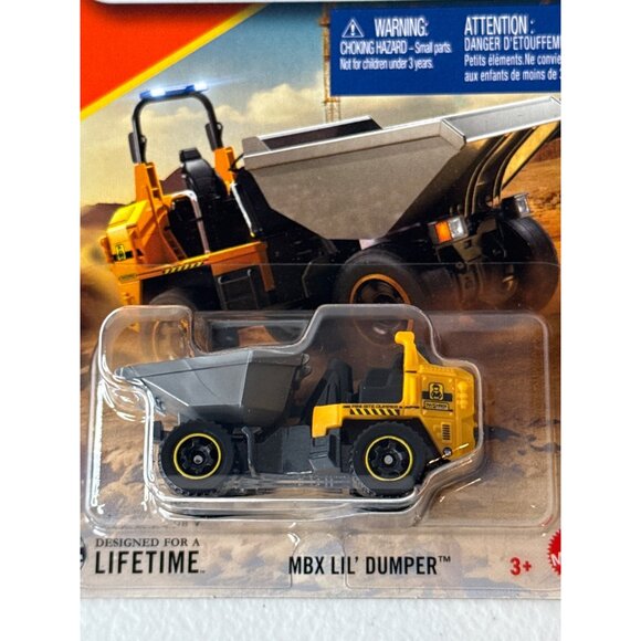 Matchbox Car MBX Lil Dumper Toy Race Cars Kids Diecast Metal 1 64 Vehicle 2025 - Picture 2 of 7